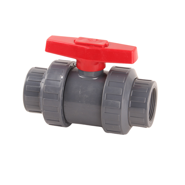Full Flow True Union Socket End Screw Ball Valve CPVC Double True Joint Manual Double Union Thread End Ball Valve