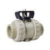 PPH Platform Double Union Socket Ball Valve Pressure Resistant True Union Ball Valve Suitable for Various Types of Actuators