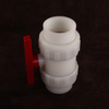 Factory Quality Full Plastic PVDF Socket True Union Ball Valve Double Union Socket End Manual Ball Valve