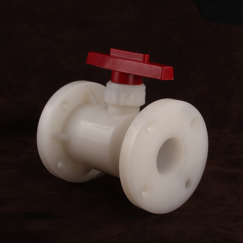 PVDF Acid-Resistant Anti-corrosion Plastic Ball Valve DN15 DN25 DN50 DN80 DN100 DN125 DN200 Flange Manual Ball Valve