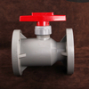 CPVC Flange Connecting Ball Valve Plastic CPVC Manual Ball Valve for Chemical Industry