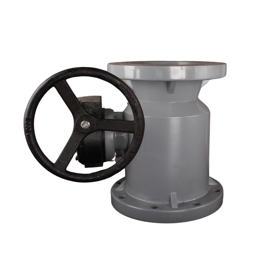 Hot Sale Plastic Manual Industrial Ball Valve Dn15-Dn300 Corrosion Resistance Cpvc Flanged Type Turbine Ball Valve