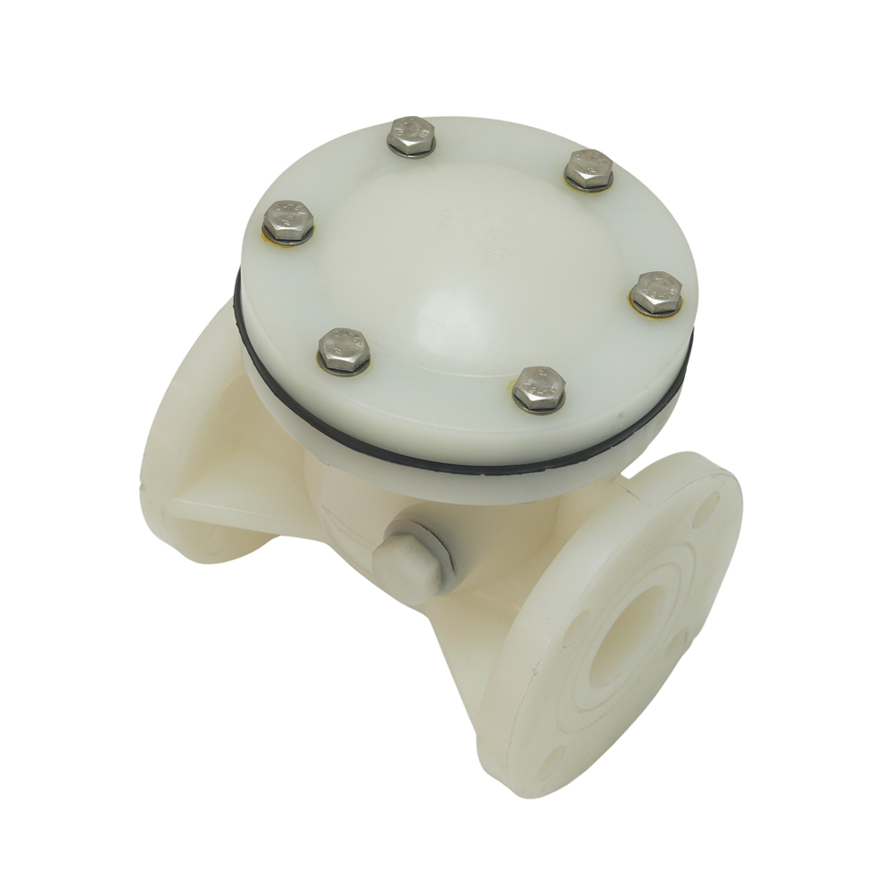 Manufacturer Supplies Acid Resistant PVDF Industrial Check Valve Plastic Non-Return Swing Type Check Valve