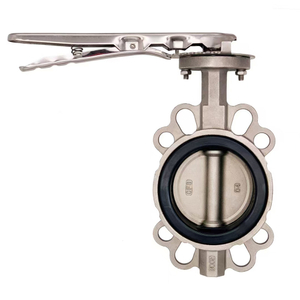 Stainless Steel Leak-Free Durable Reliable Flow Control Manual Wafer Butterfly Valve for Industrial Pipe Systems