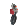 Soft Seal Pneumatic Actuator UPVC Butterfly Valve DN25~DN1000 Double Single Acting Corrosion-Resistant Butterfly Valve