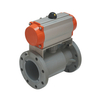 1/2in - 8in Pneumatic UPVC Flange Ball Valve Plastic Seawater Chemical Sewage Acid And Alkali Anti-Corrosion Dual Way Ball Valve