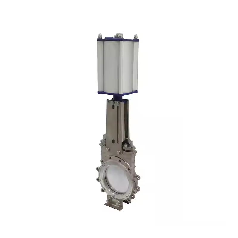 Pneumatic Knife Gate Valve DN50 Custom Stainless Steel Knife Gate Valve
