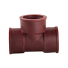 Factory Direct Reddish Brown Plastic Internal Thread Tee DN15 - DN50 1/2