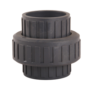 FRPP Plastic Two Way Joint Pipe Connection Pipe Fitting Union Coupling Connector DN15 -DN100 1/2in - 4in