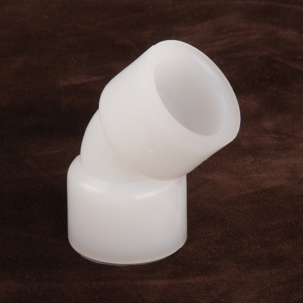 Plastic Industrial Fitting Chemical Resistance Socket Weld PVDF Elbow 45 Degree Elbow