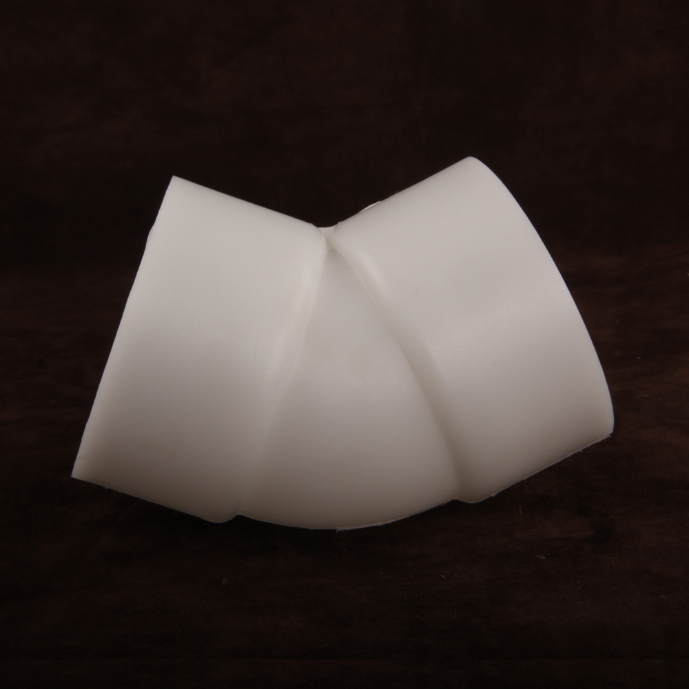 Cheap White Industrial Plastic Pipe Fittings Two Way FRPP 45 Degree Elbow DN15-700 1/2-28in 1/2''-28''