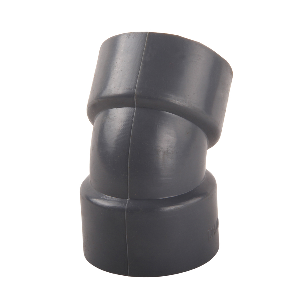 Factory Direct Supply DN15 DN20 DN25 DN32 DN40 DN50 Plastic UPVC 45 Degree Elbow GB Standard Elbow Pipe Fitting For Water Supply