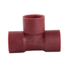 Reddish Brown Plastic Socket Welded Tee DN15 - DN400 1/2