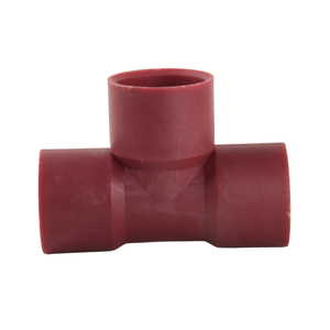 Reddish Brown Plastic Socket Welded Tee DN15 - DN400 1/2