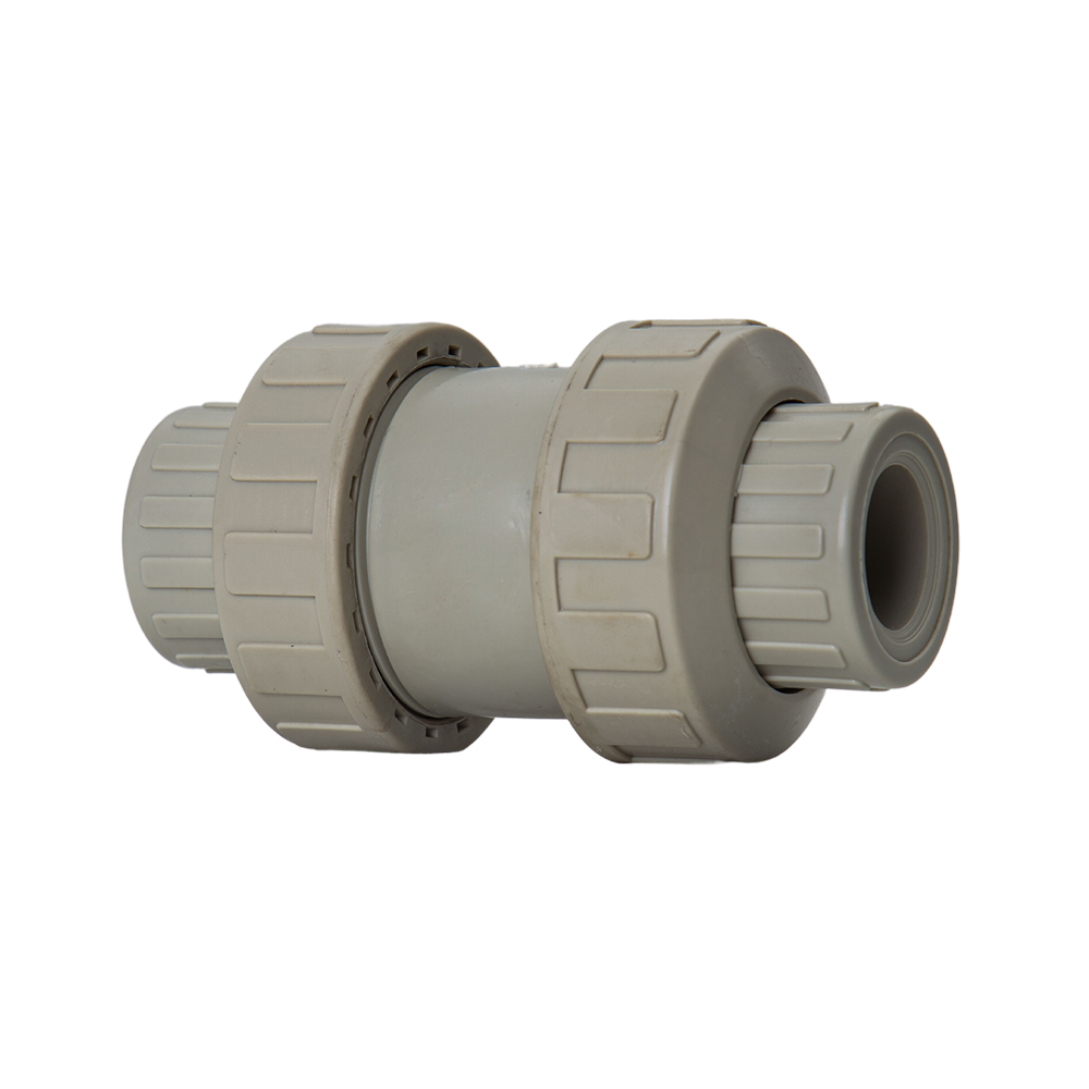 Factory Supply Double Union PPH Vertical Check Valve DN15 - DN50 Pipe Fitting True Union Plastic Check Valve