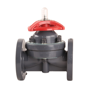 Good Price UPVC Manual Diaphragm Valve DN15-DN200 Flanged Plastic Single Diaphragm Valve Manufacturer