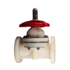 High Quality Sealing Material Flanged Diaphragm Valves Flow Regulation PVDF Diaphragm Valve