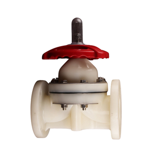 High Quality Sealing Material Flanged Diaphragm Valves Flow Regulation PVDF Diaphragm Valve