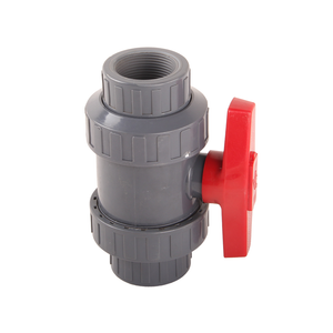 Full Flow True Union Socket End Screw Ball Valve CPVC Double True Joint Manual Double Union Thread End Ball Valve