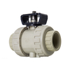 PPH Platform Double Union Socket Ball Valve Pressure Resistant True Union Ball Valve Suitable for Various Types of Actuators