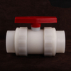 Factory Quality Full Plastic PVDF Socket True Union Ball Valve Double Union Socket End Manual Ball Valve
