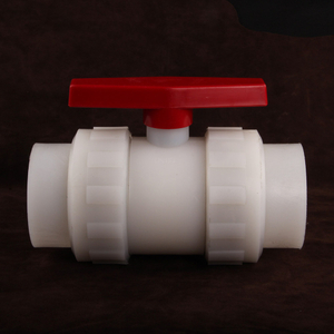 Factory Quality Full Plastic PVDF Socket True Union Ball Valve Double Union Socket End Manual Ball Valve