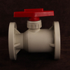 OEM Customizable DN15-DN300 PPH Plastic Bodily Ball Valve Form Double Flange Ball Valve For High Temperature Corrosive Fluid