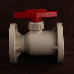 OEM Customizable DN15-DN300 PPH Plastic Bodily Ball Valve Form Double Flange Ball Valve For High Temperature Corrosive Fluid