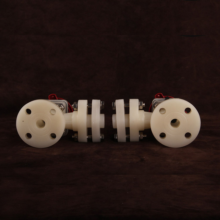 Plastic Flanged Lever Indicator 1/2 Inch To 2 Inch PVDF Level Gauges of Chemical Liquids Guage Valve