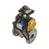 Efficient Durable Rational Construction Stainless Steel Pneumatic Actuator Heavy Duty Flange End Ball Valve With Two Piece