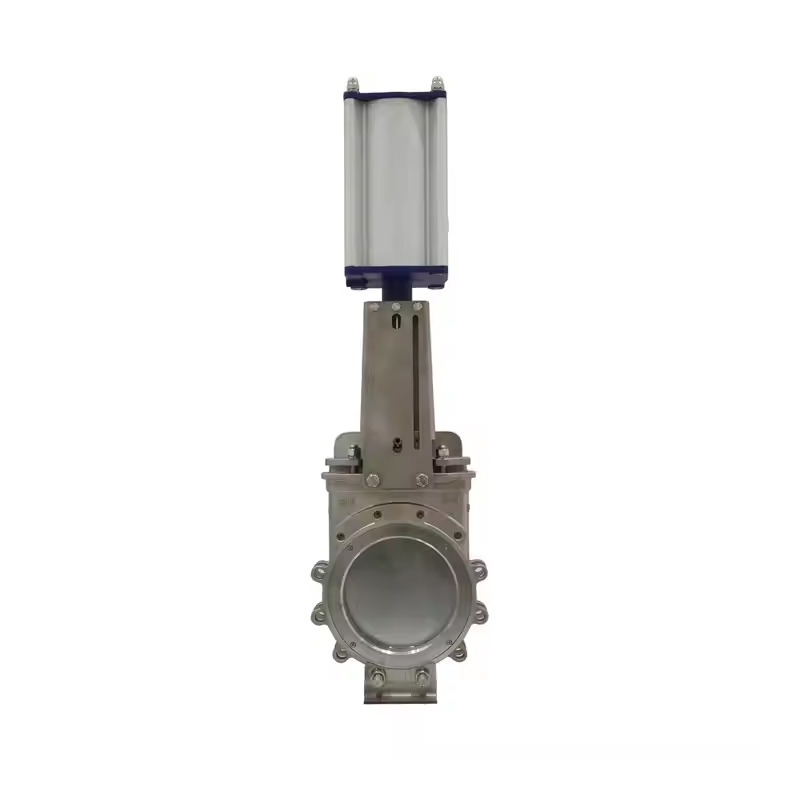 Pneumatic Knife Gate Valve DN50 Custom Stainless Steel Knife Gate Valve