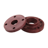 Brown Red FRPP Pipe Fittings DN15 ~DN400 Socket Welding Integrated Flanges 1/2in-16in