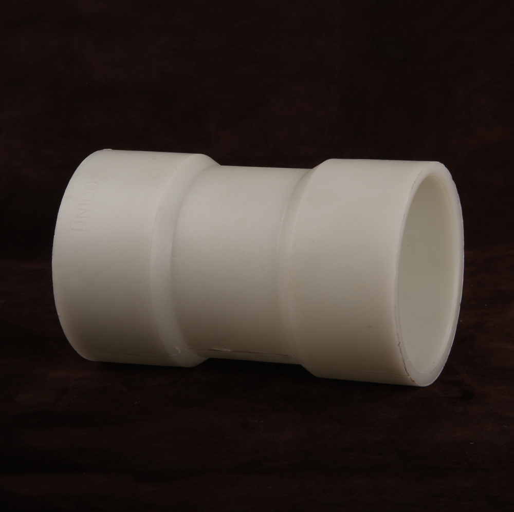 Good Performance FRPP Hot Melt Welded Pipe Fitting Plastic Straight Equal 1/2-4in DN15-DN100 1/2''-4'' Pipe Connector