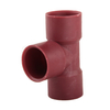 Reddish Brown Plastic Socket Welded Tee DN15 - DN400 1/2