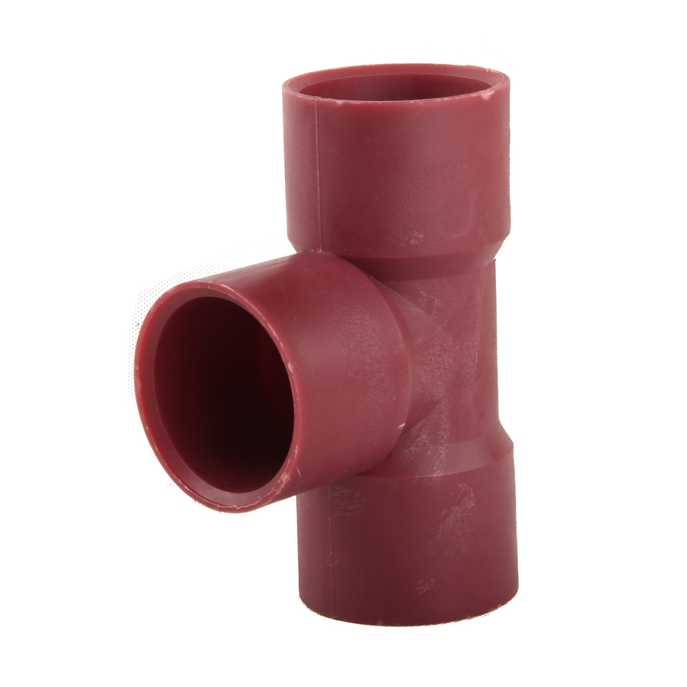 Reddish Brown Plastic Socket Welded Tee DN15 - DN400 1/2
