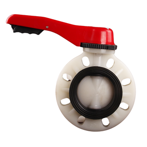 High Temperature Plastic Handle PVDF Wafer Butterfly Valve Resistantacid And Alkali Corrosion-resistant Butterfly Valve