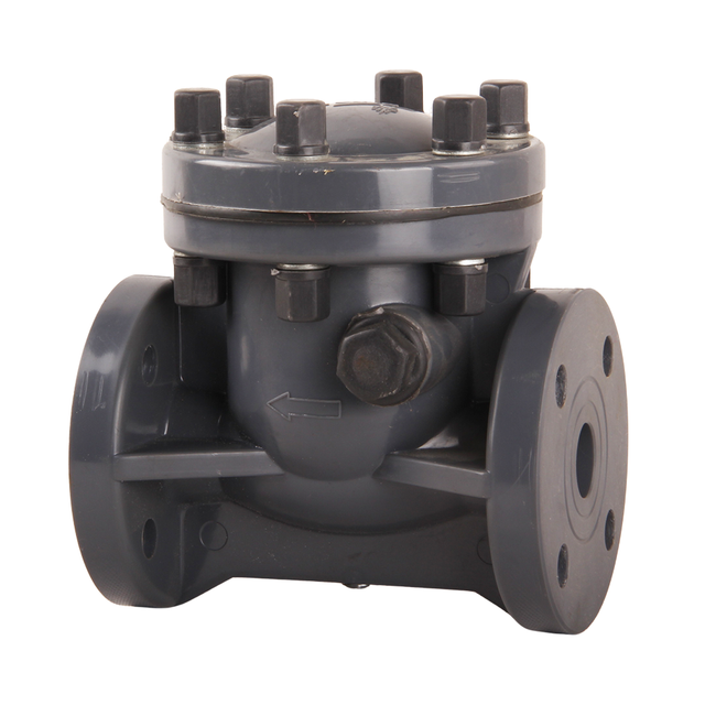 DN25 DN50 DN100 DN150 DN200 UPVC Non Return Valve Industrial Water Treatment One Way Plastic Check Valve