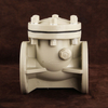China Supplier PPH Full Plastic Check Valve Swing Flange Type Nonreturn Valve For Chemical Industry Water Treatment