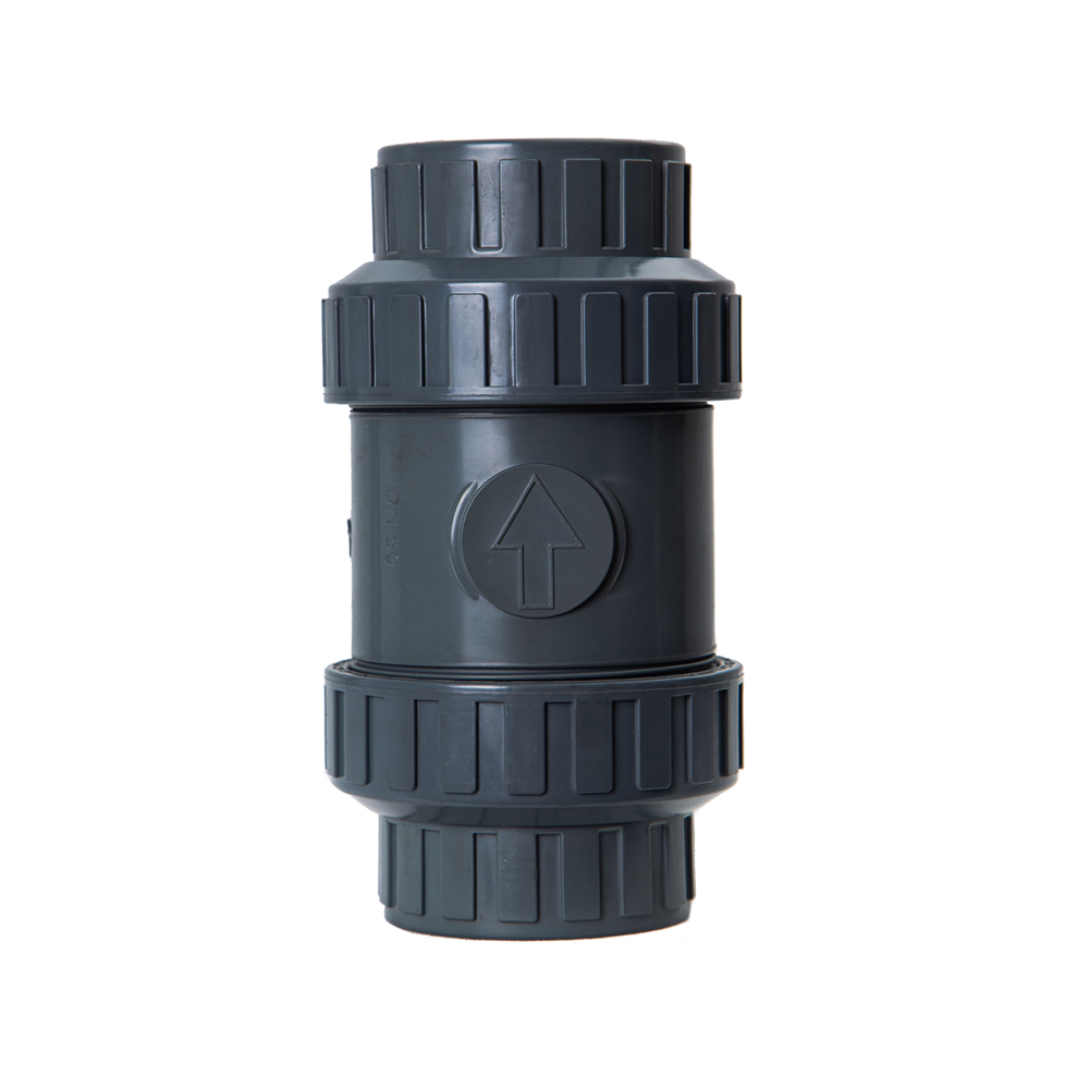 Factory Sale UPVC Pipe Fitting True Union Ball Core Check Valve Double Union Ball Check Valve