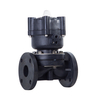 JIS DIN Standard Actuator Double Acting PN10 FRPP Diaphragm Valve Full Plastic Integrated Flange Type Pneumatic Diaphragm Valve