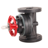 New Design Flange End Plastic Flanged Diaphragm Valve FRPP Manual Directional Control Diaphragm Valve for Water OEM Customizable