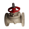 Durable Performance PPH Flanged Diaphragm Valve 1/2in-12in Soft Seal Manual Through Way Plastic Diaphragm Valve for Waste Water