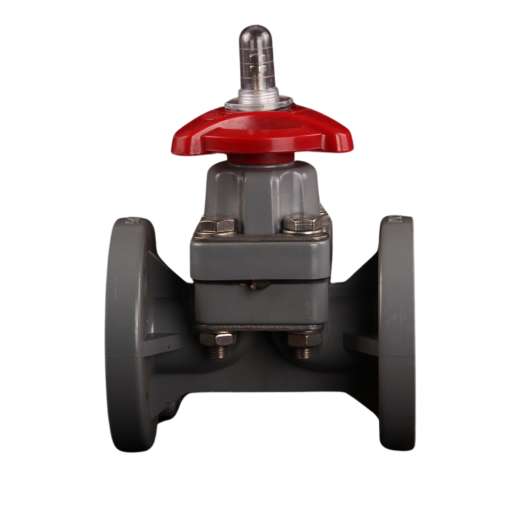 Hot Selling Corrosion-Resistant Manual Flange Ends Diaphragm Valve High Temperature CPVC Diaphragm Valve For Chemical