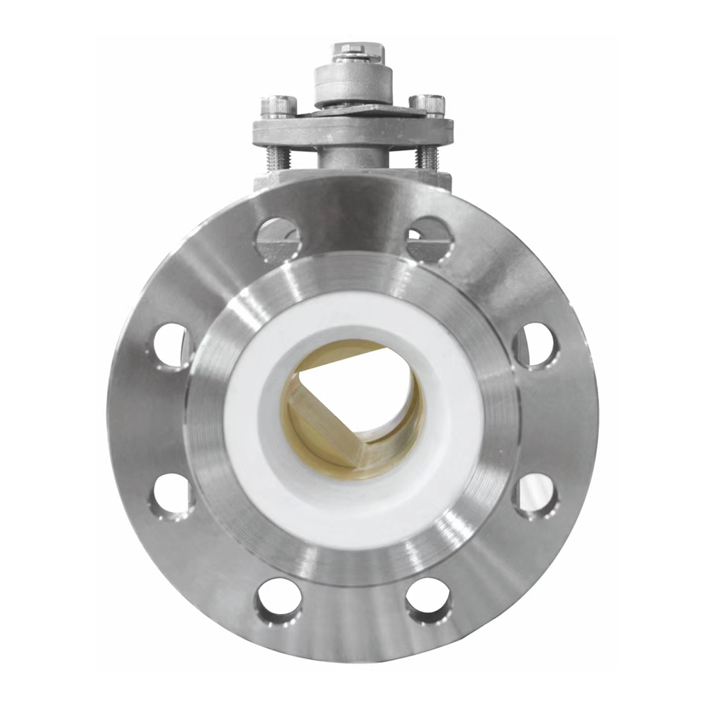 Precise Flow Control Valve Durability Wear-Resistant V-Port Ceramic Ball Valve For Petroleum Metallurgy Mining Sewage Treatment