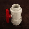 High Pressure PPH Socket Double True Union Ball Valve Handle Double Union Type Ball Valve Used for Irrigation for Water Supply