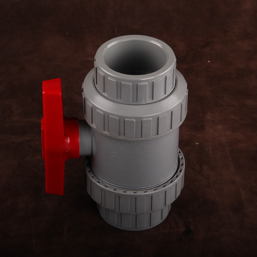 Socket End Full Flow CPVC True Union Ball Valve 2-Way Double True Joint Manual Double Union Ball Valve