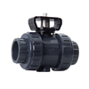 Corrosion Resistance Socket True Union Ball Valve UPVC Double Union Socket Ball Valve For Automation Platform