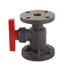 Factory Ansi Gb 2 Way Plastic Ball Valve Acid Alkali Resistant High Temperature Resistant Chemical Grade FRPP Flange Ball Valve