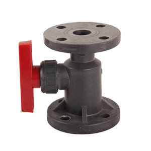 Factory Ansi Gb 2 Way Plastic Ball Valve Acid Alkali Resistant High Temperature Resistant Chemical Grade FRPP Flange Ball Valve