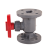 China Hot Sales UPVC Flange Ball Valve Plastic Seawater Chemical Sewage Ball Valve Acid And Alkali Anti-Corrosion